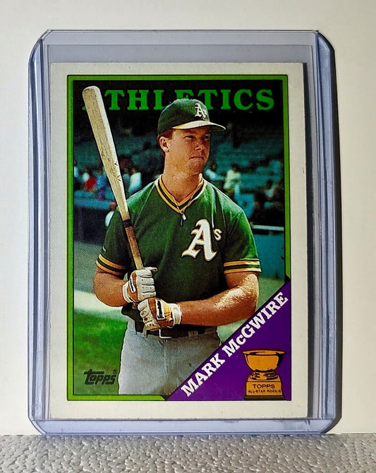 Mark McGwire 1988 Topps MLB #580 Baseball Card Oakland Athletics