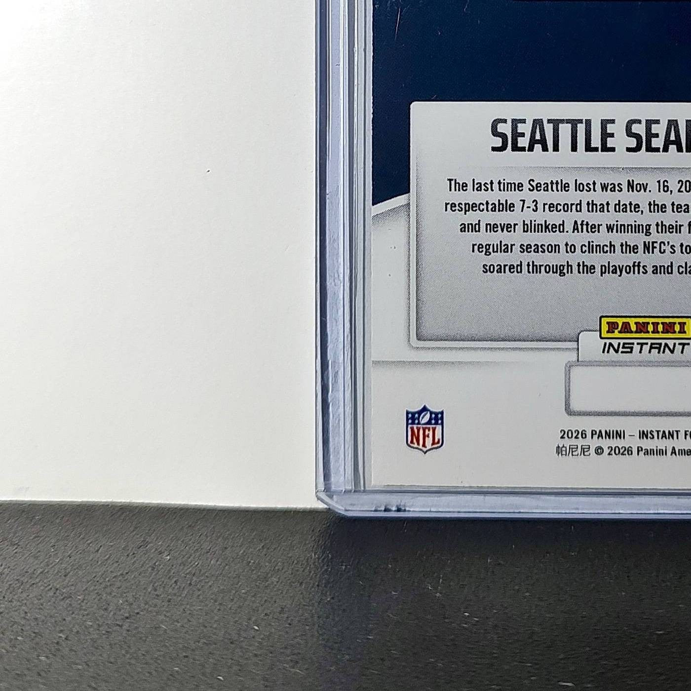 Seattle Seahawks 2026 Panini NFL Super Bowl LIX Champions #1 Football Card