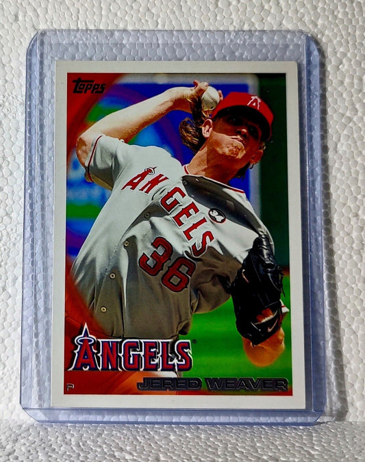 Jered Weaver 2010 Topps MLB #466 Baseball Card Los Angeles Angels