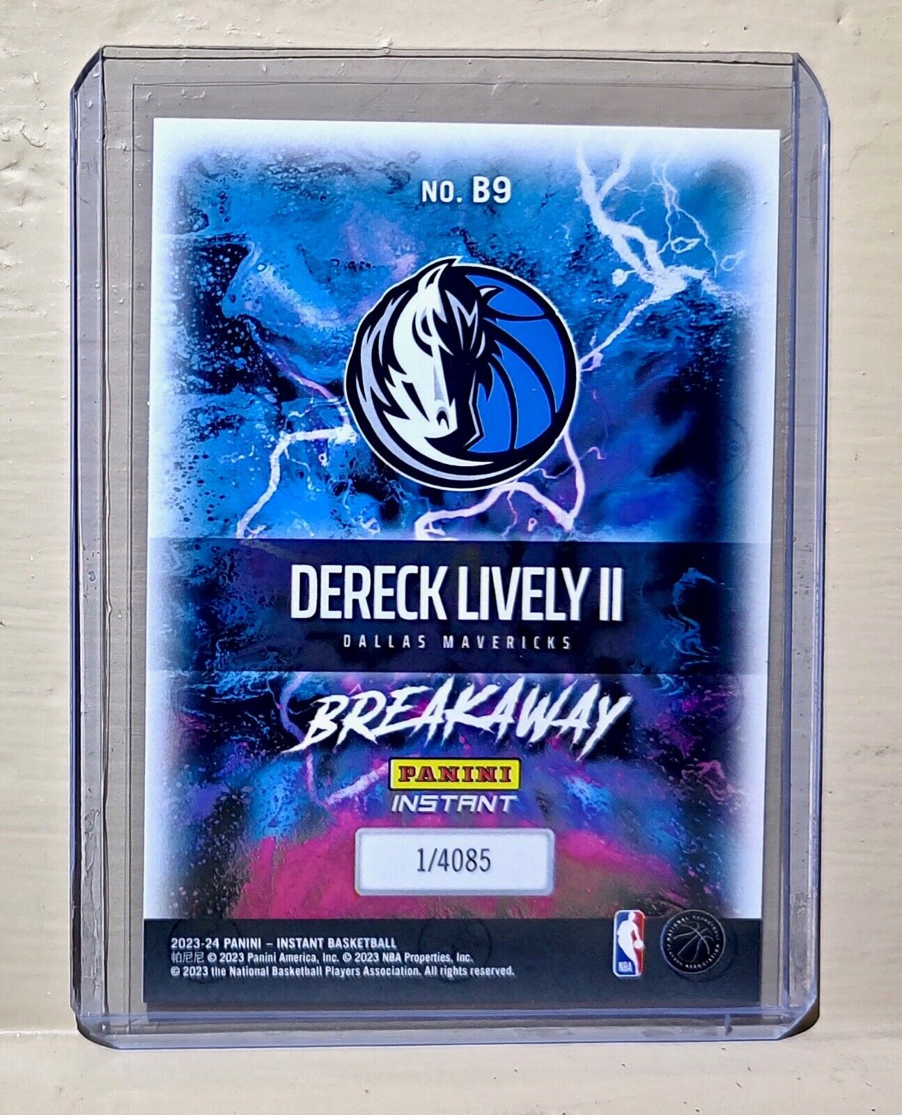 Dereck Lively II 2023-24 Panini NBA Breakaway #9 Rookie Card 1 of 4085