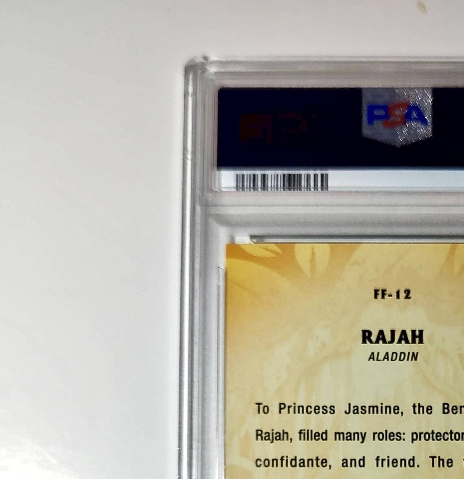 Rajah 2025 Topps Disney #FF-12 Furry Friends Card Aladdin PSA 9