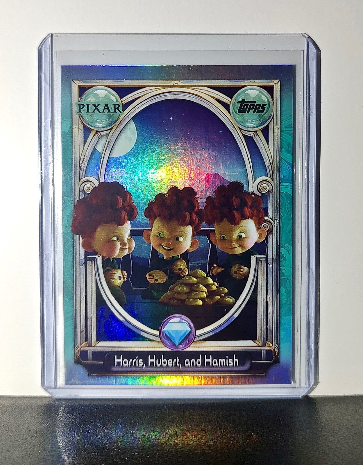 Harris, Hubert, and Hamish 2025 Topps Disney Wonder #147 Diamond Card Brave