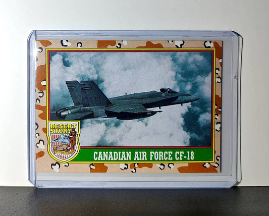 Canadian Air Force CF-18 1991 Topps Desert Storm #17 Card