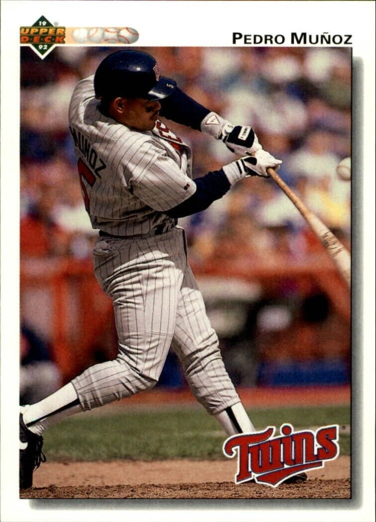 Pedro Munoz 1992 Upper Deck MLB #764 Baseball Card Minnesota Twins