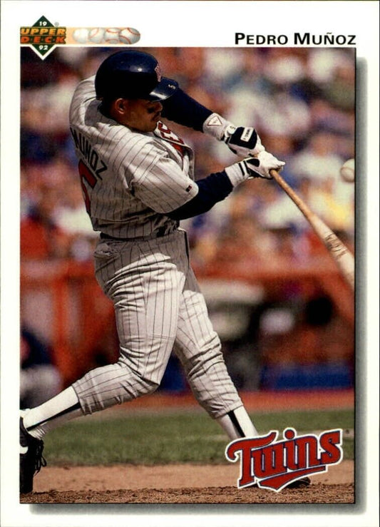 Pedro Munoz 1992 Upper Deck MLB #764 Baseball Card Minnesota Twins