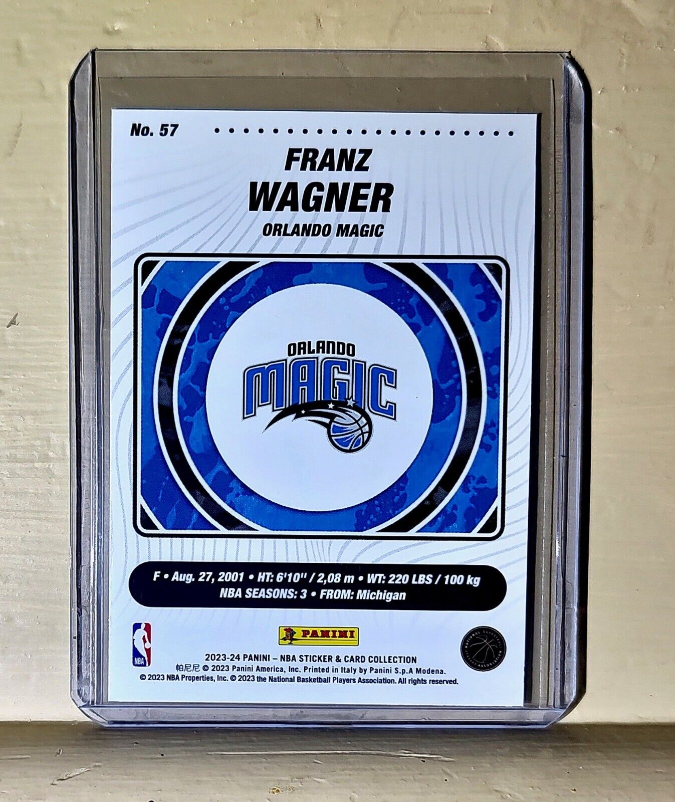 Franz Wagner 2023-24 Panini NBA Basketball #57 Card Orlando Magic