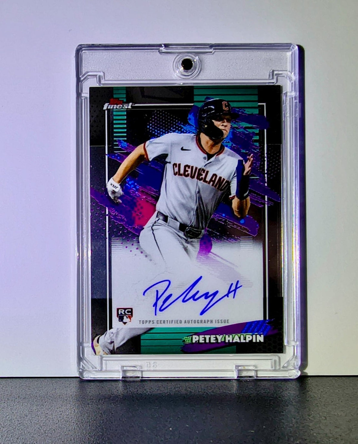 Petey Halpin Rookie 2026 MLB Topps Finest #FA-PH Auto Baseball Card Guardians