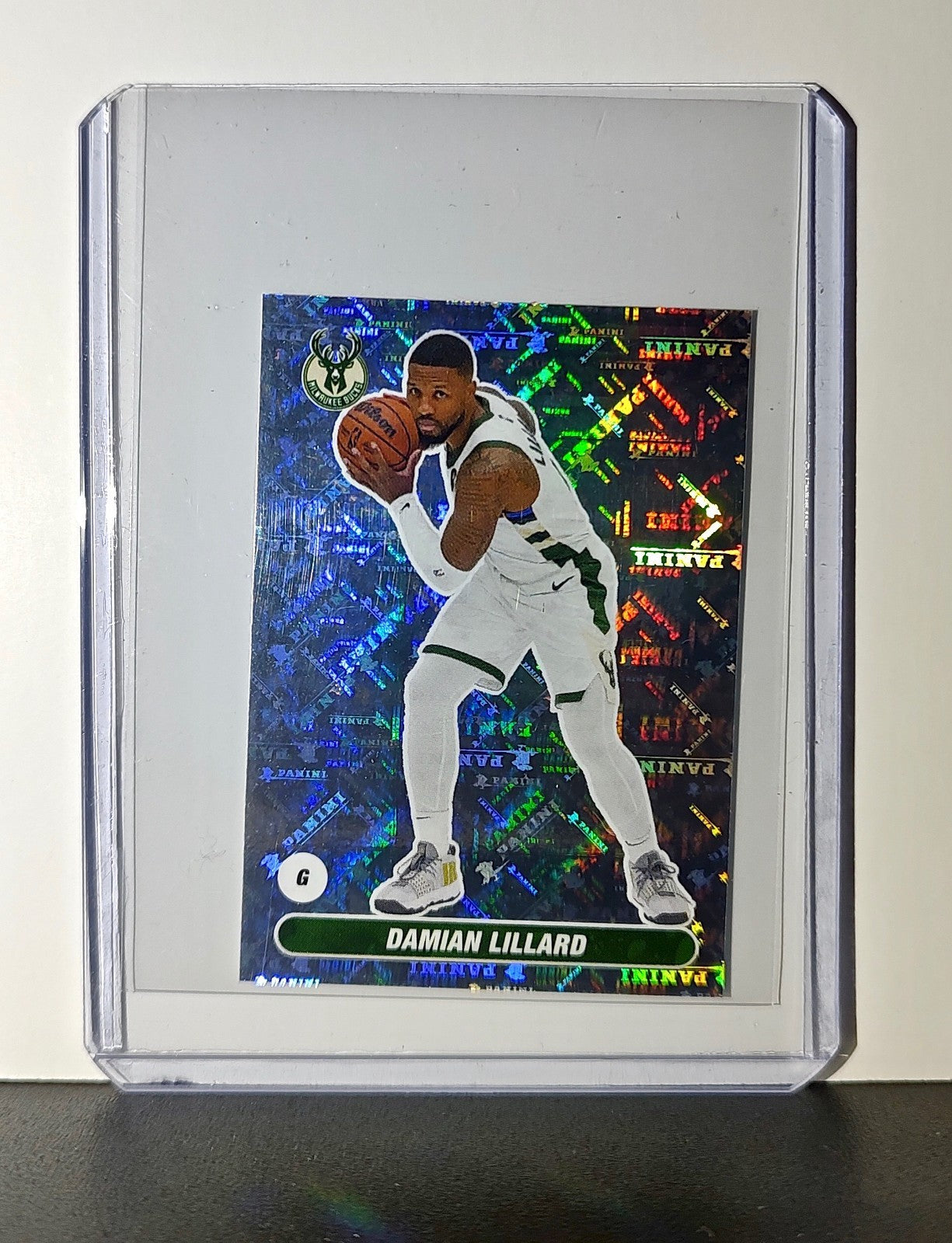 Damian Lillard 2023-24 Panini NBA #216 Foil Sticker Milwaukee Bucks
