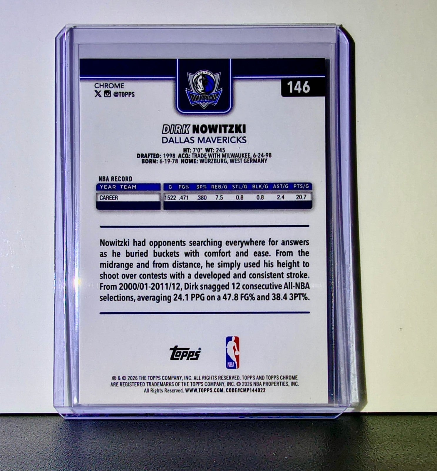 Tim Duncan 2025-26 NBA Topps Chrome Update #146 Basketball Card Spurs
