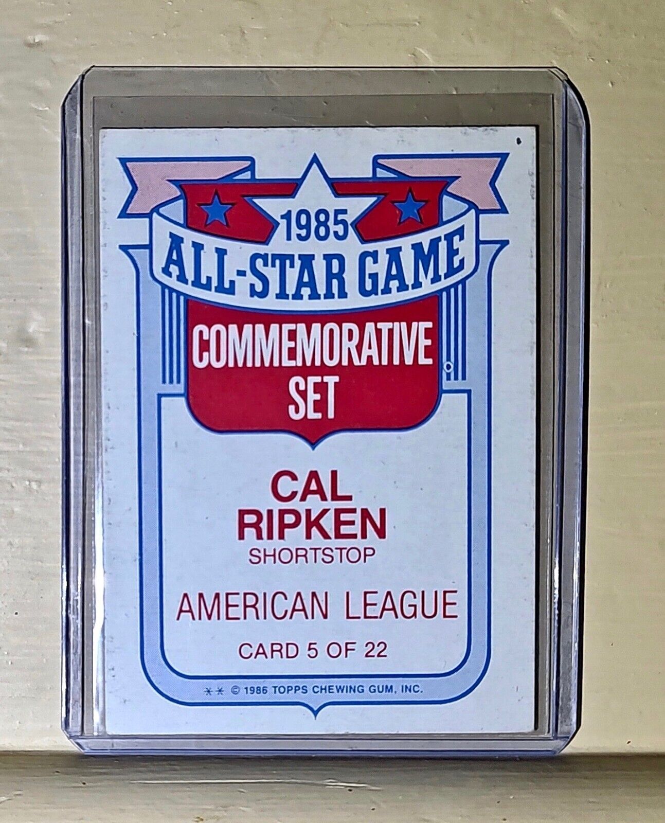 1986 Cal Ripken Topps Baseball All-Star Game Card #5