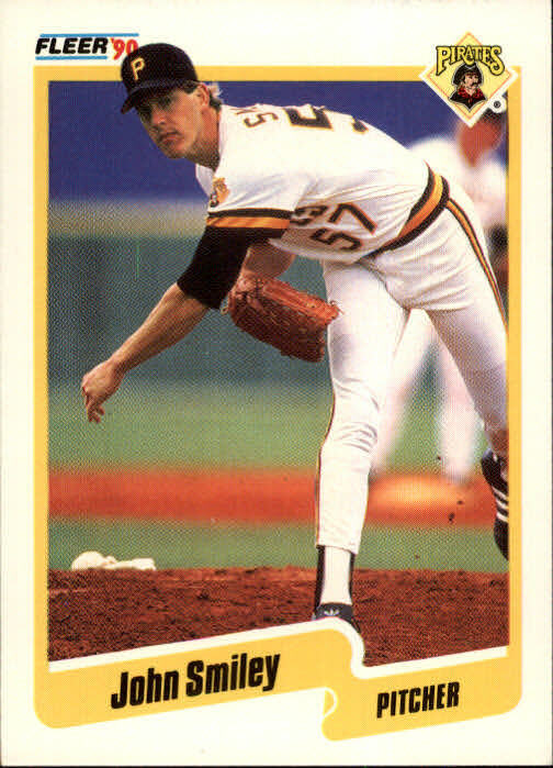 1990 John Smiley Fleer Baseball Card #480