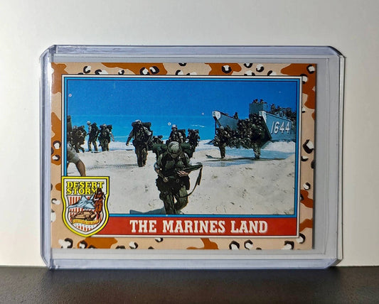 The Marines Land 1991 Topps Desert Storm #151 Card
