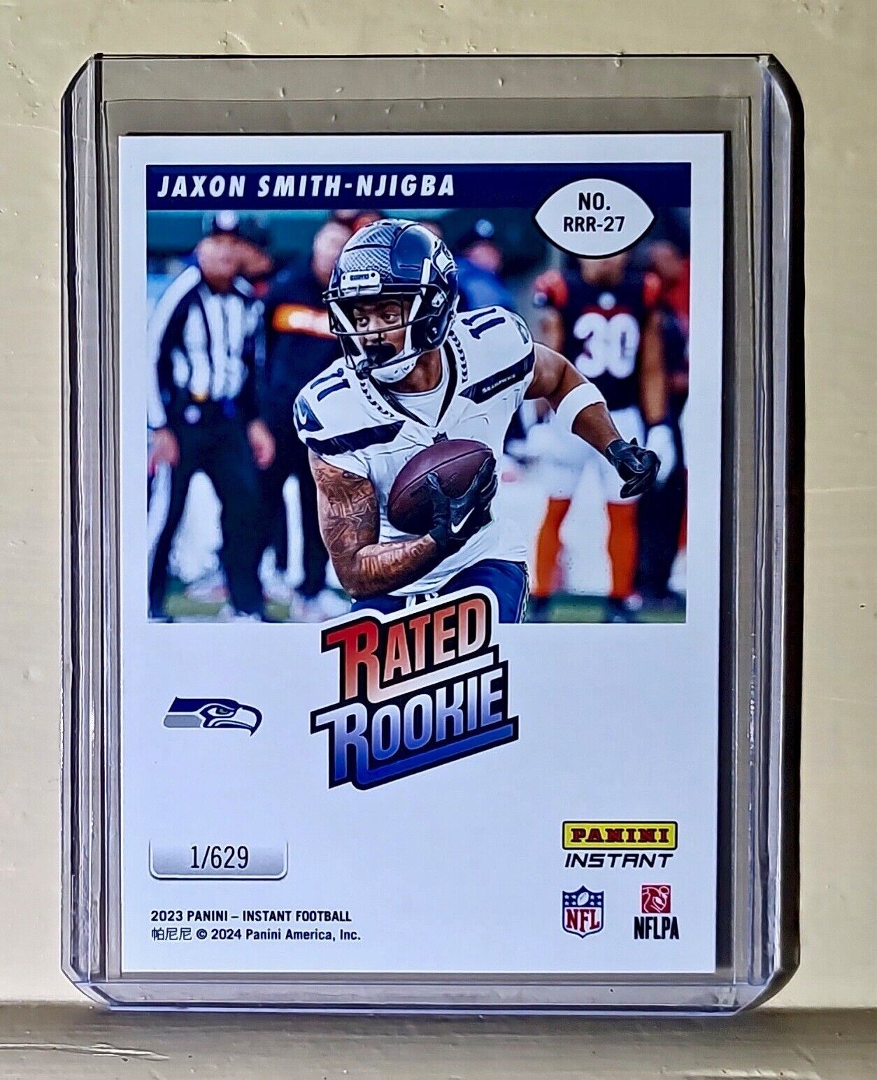 Jaxon Smith-Njigba 2023 Panini NFL Rated Rookie Retro #27 Card Seahawks 1/629