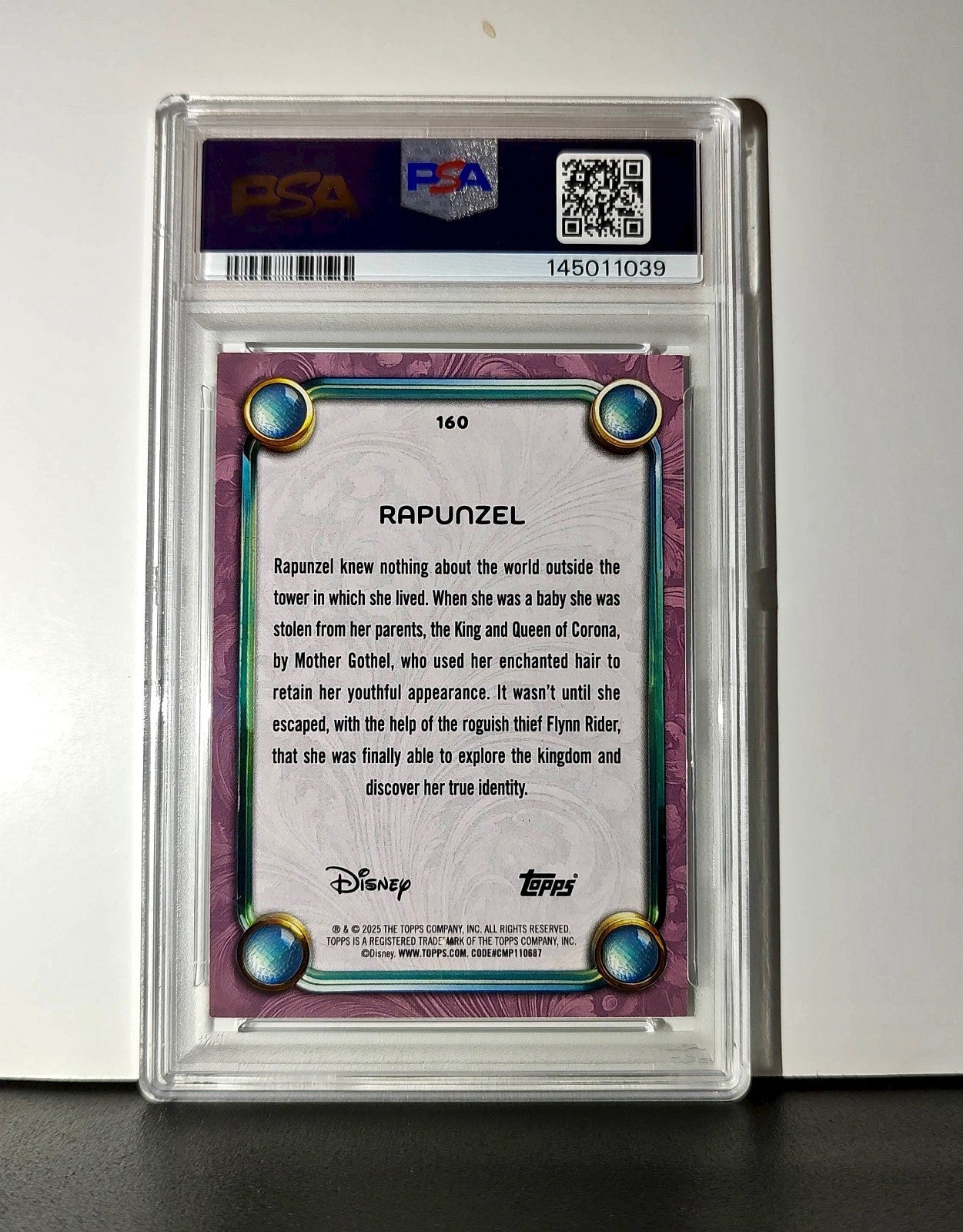 Merida 2025 Topps Disney Cartoon Princess #161 Card Brave PSA 9 MT