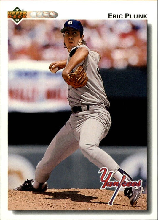 Eric Plunk 1992 Upper Deck MLB #608 Baseball Card New York Yankees