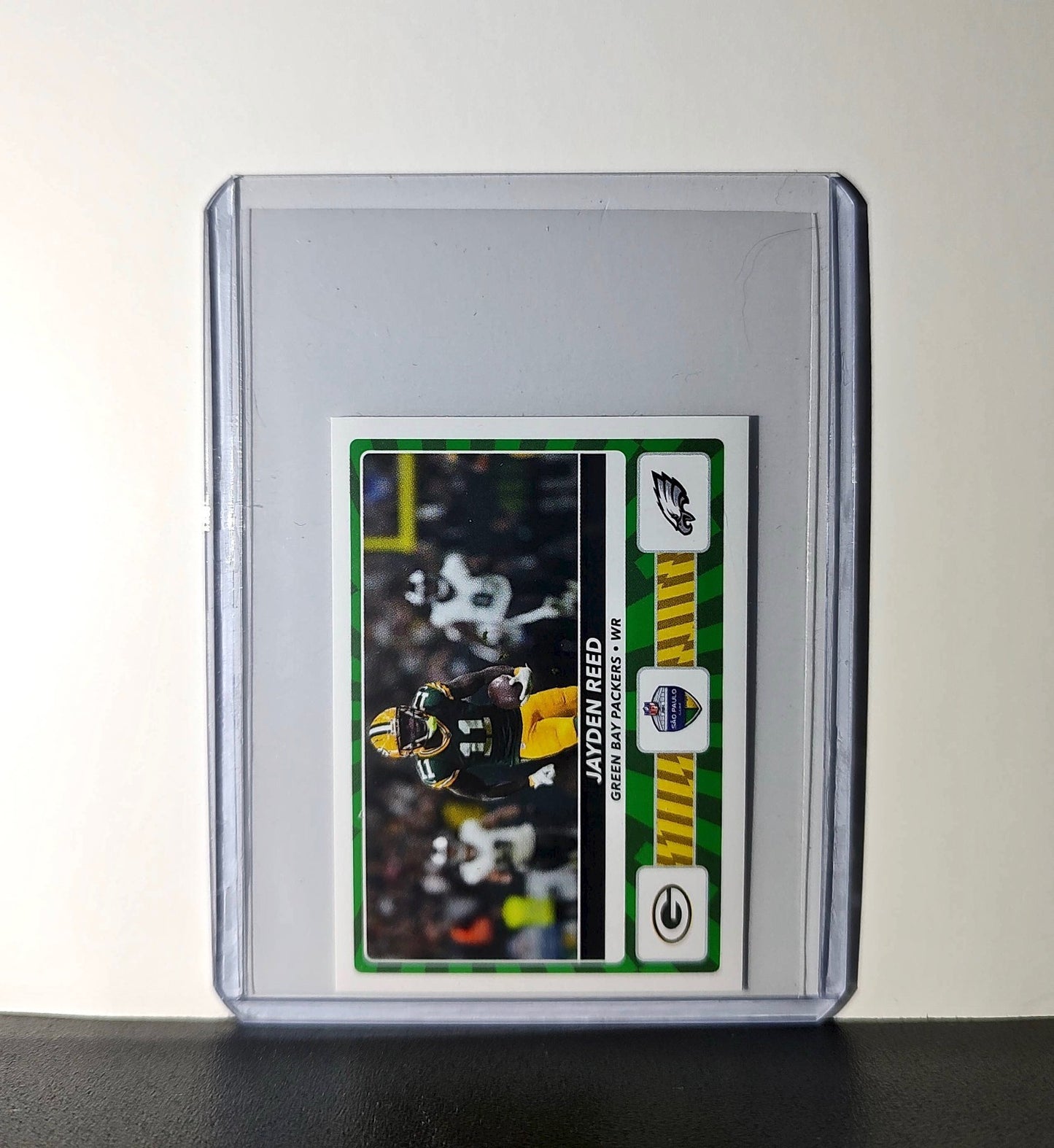 Jayden Reed 2025 Panini NFL #3 São Paulo Game Sticker