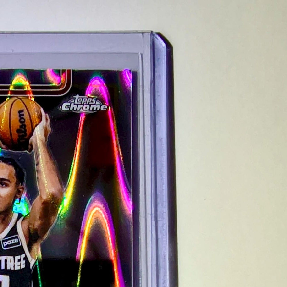 Zaccharie Risacher 2025-26 NBA Topps Chrome Update RayWave Refractor #88 Card
