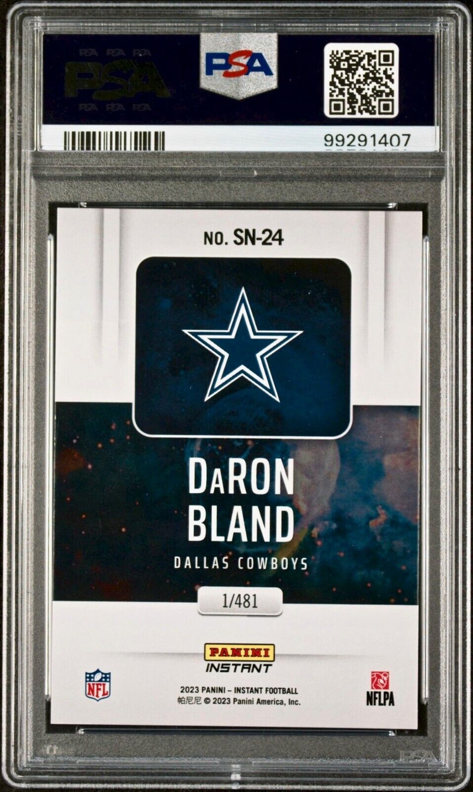 DaRon Bland 2023 Panini Supernova NFL #SN-24 Football Card PSA 9 Mint