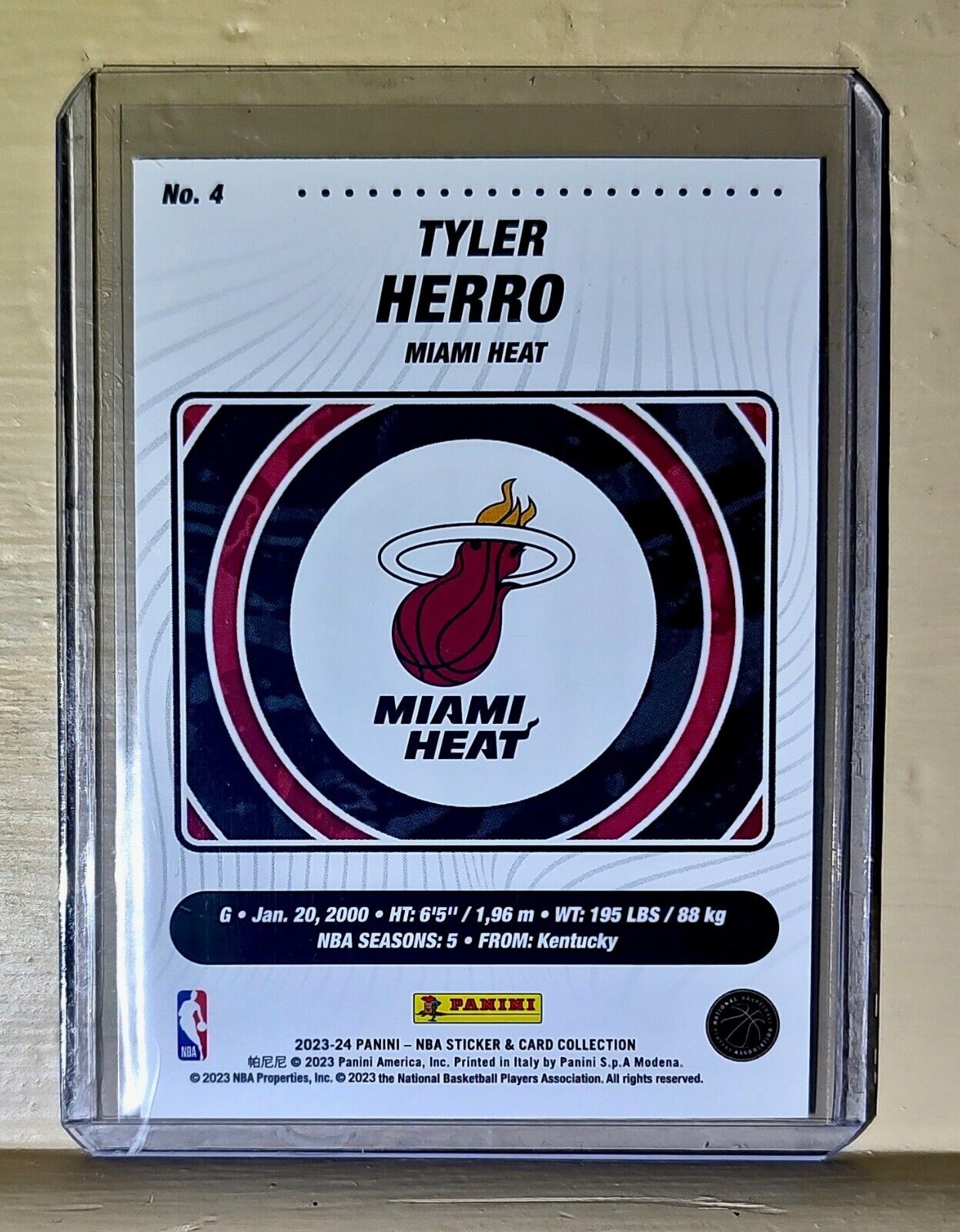 Tyler Herro 2023-24 Panini NBA Basketball #4 Card Miami Heat