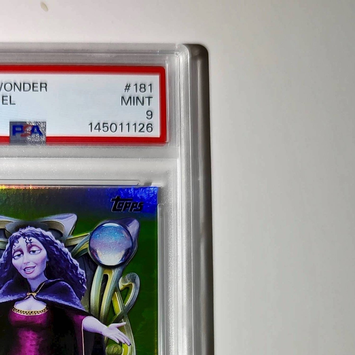 Mother Gothel 2025 Topps Disney Wonder #181 Card Tangled PSA 9