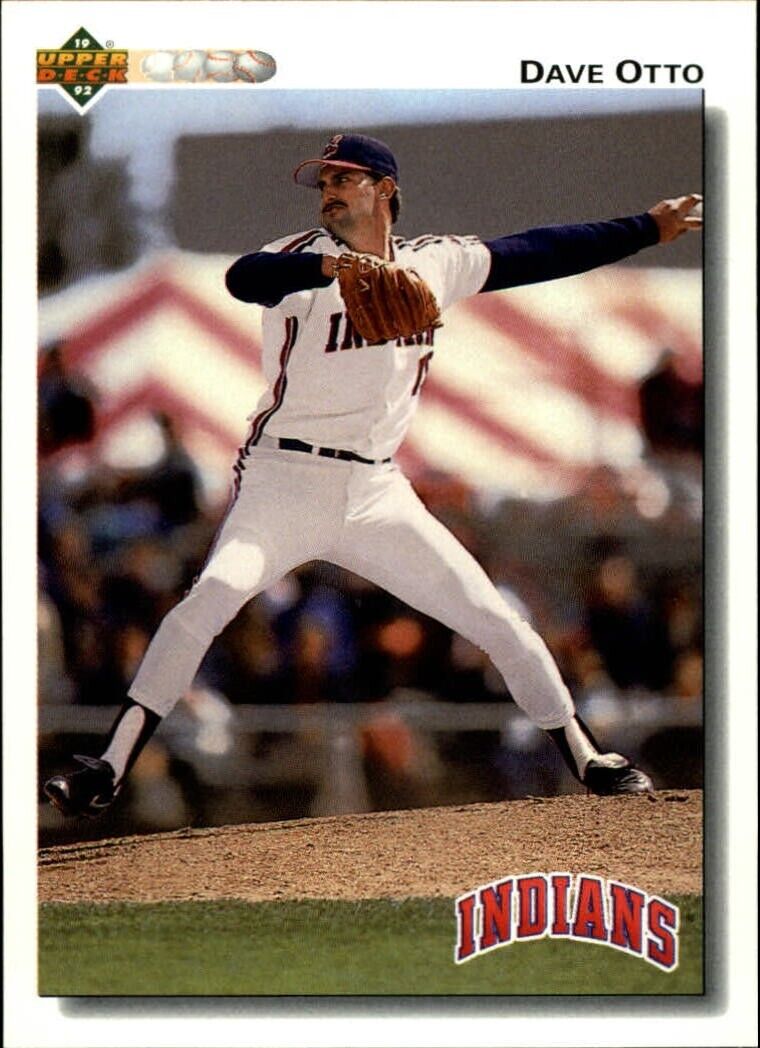 Dave Otto 1992 Upper Deck MLB #698 Baseball Card Cleveland Indians