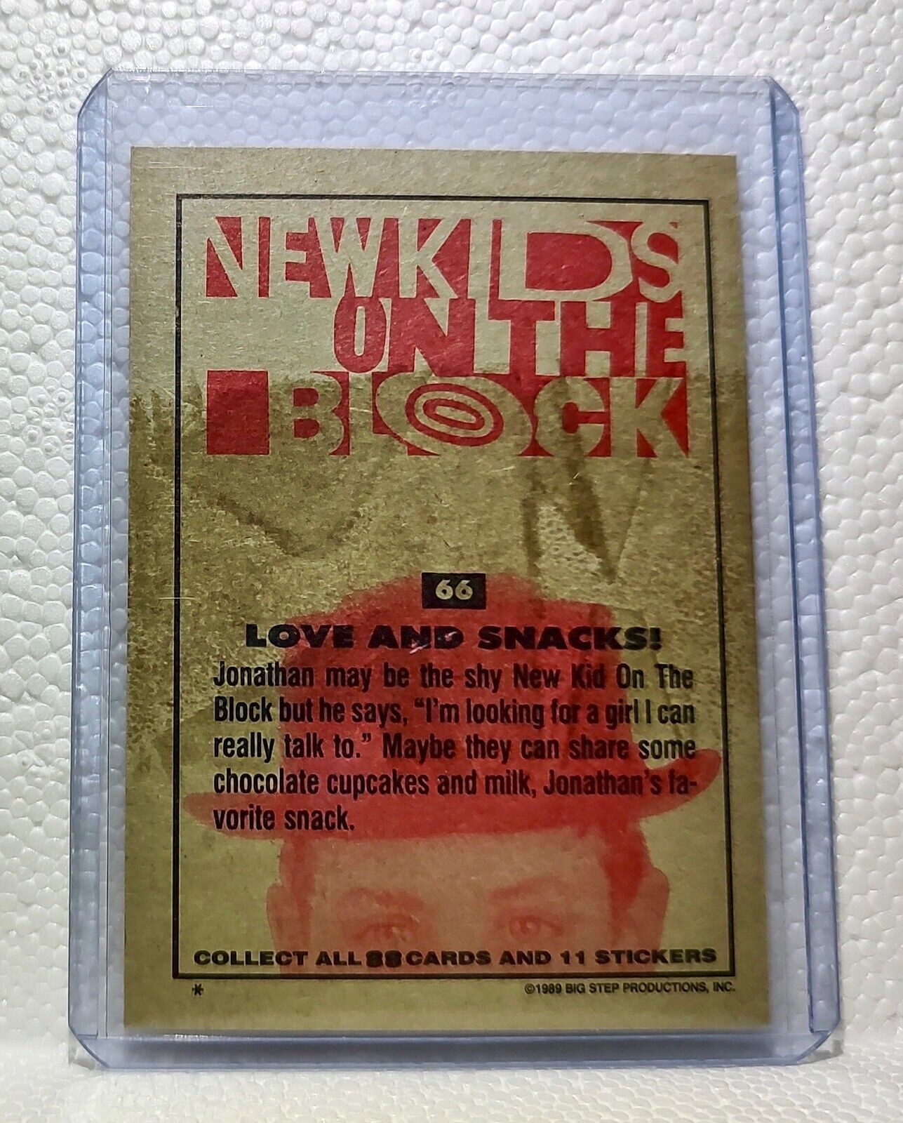 Love and Snacks! 1989 New Kids on the Block #66 Trading Card