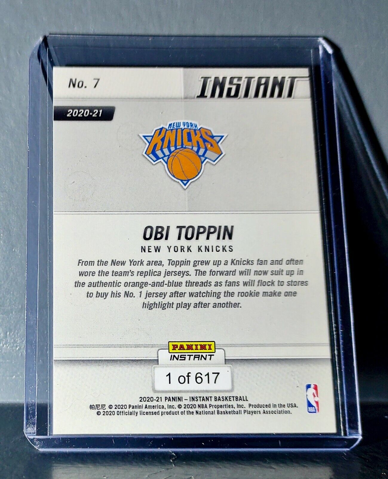 Obi Toppin 2020-21 Panini NBA Tip-Off #7 Basketball Rookie Card 1 of 617