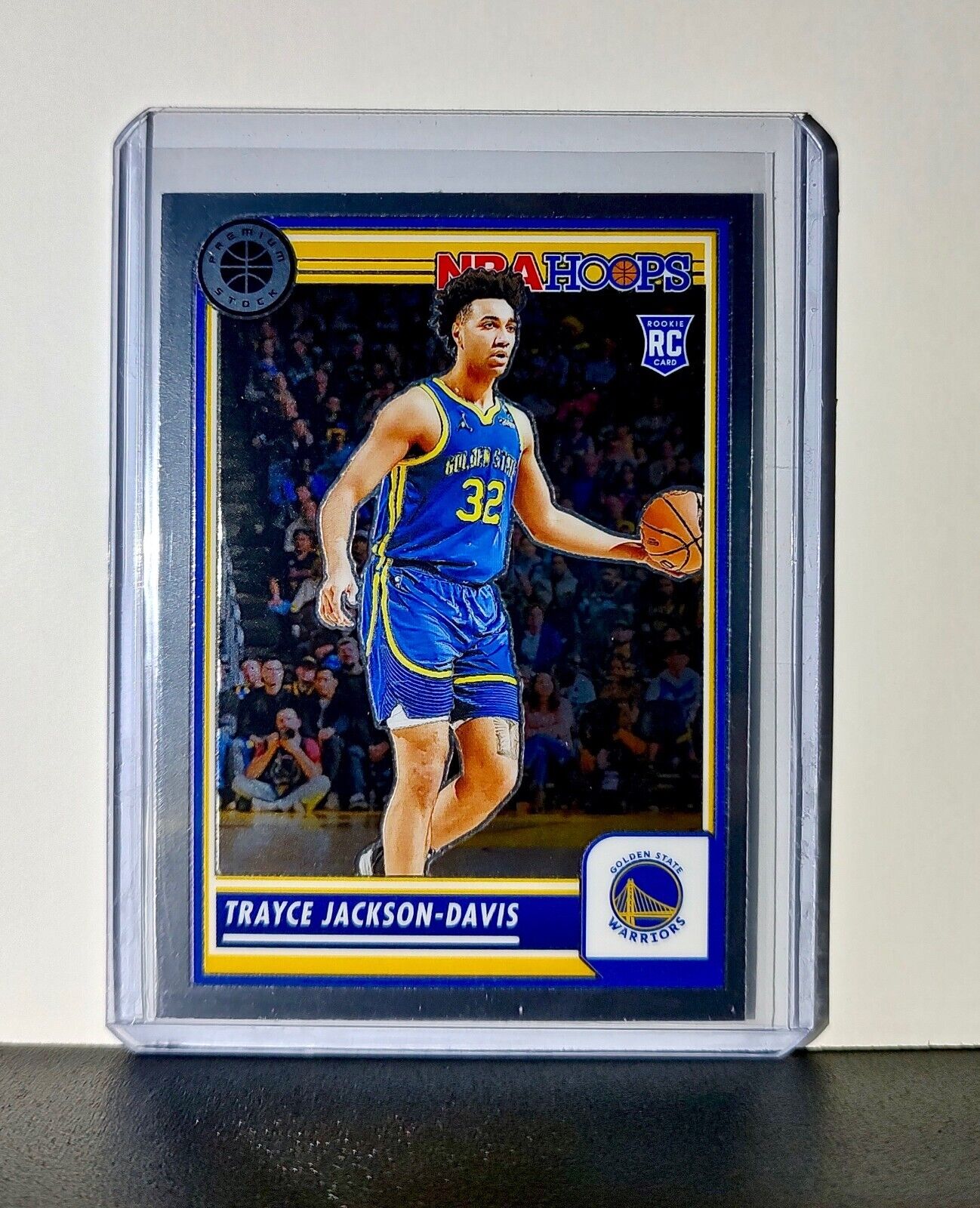Trayce Jackson-Davis 2023-24 Panini Premium Stock NBA Hoops #68 Rookie Warriors
