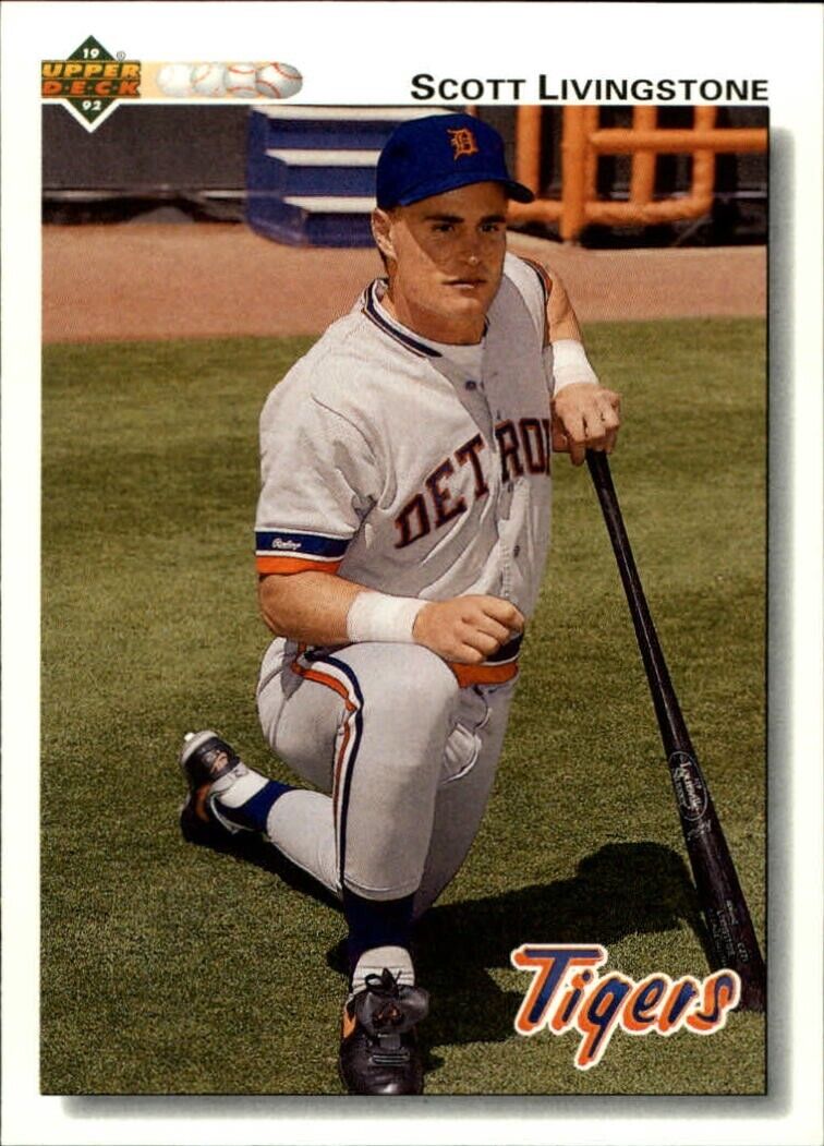 Scott Livingstone 1992 Upper Deck MLB #538 Baseball Card Detroit Tigers