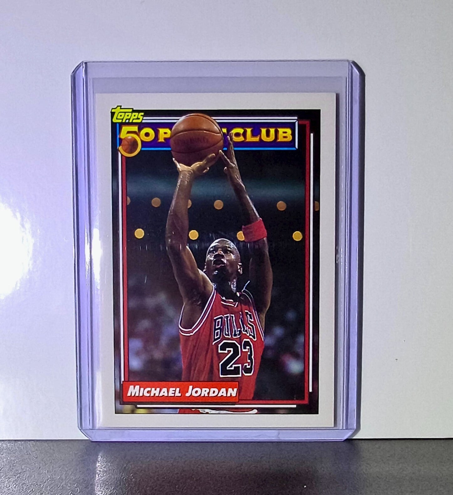 1992-93 Michael Jordan Topps 50 Point Club #205 Basketball Card Chicago Bulls