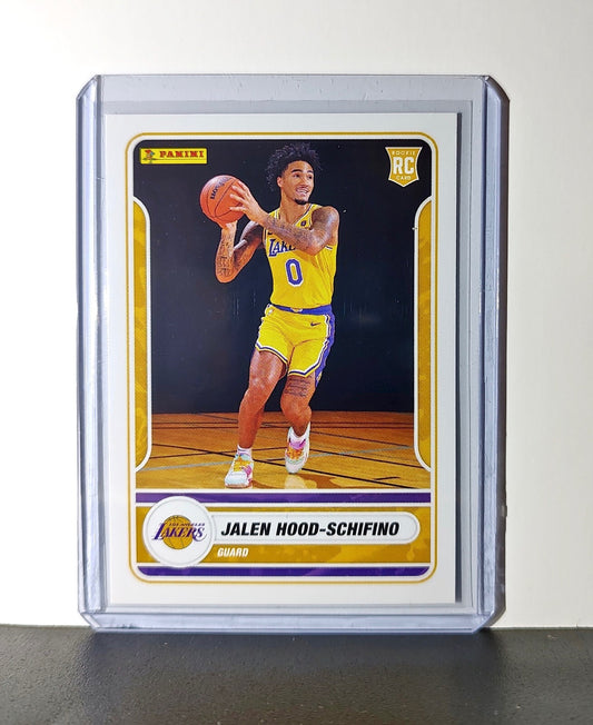 Jalen Hood-Schifino Rookie 2023-24 Panini NBA 86 Sticker Card Los Angeles Lakers