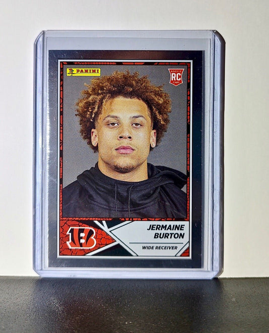 Jermaine Burton 2024 Panini NFL #93 Sticker Silver Foil Card Cincinnati Bengals