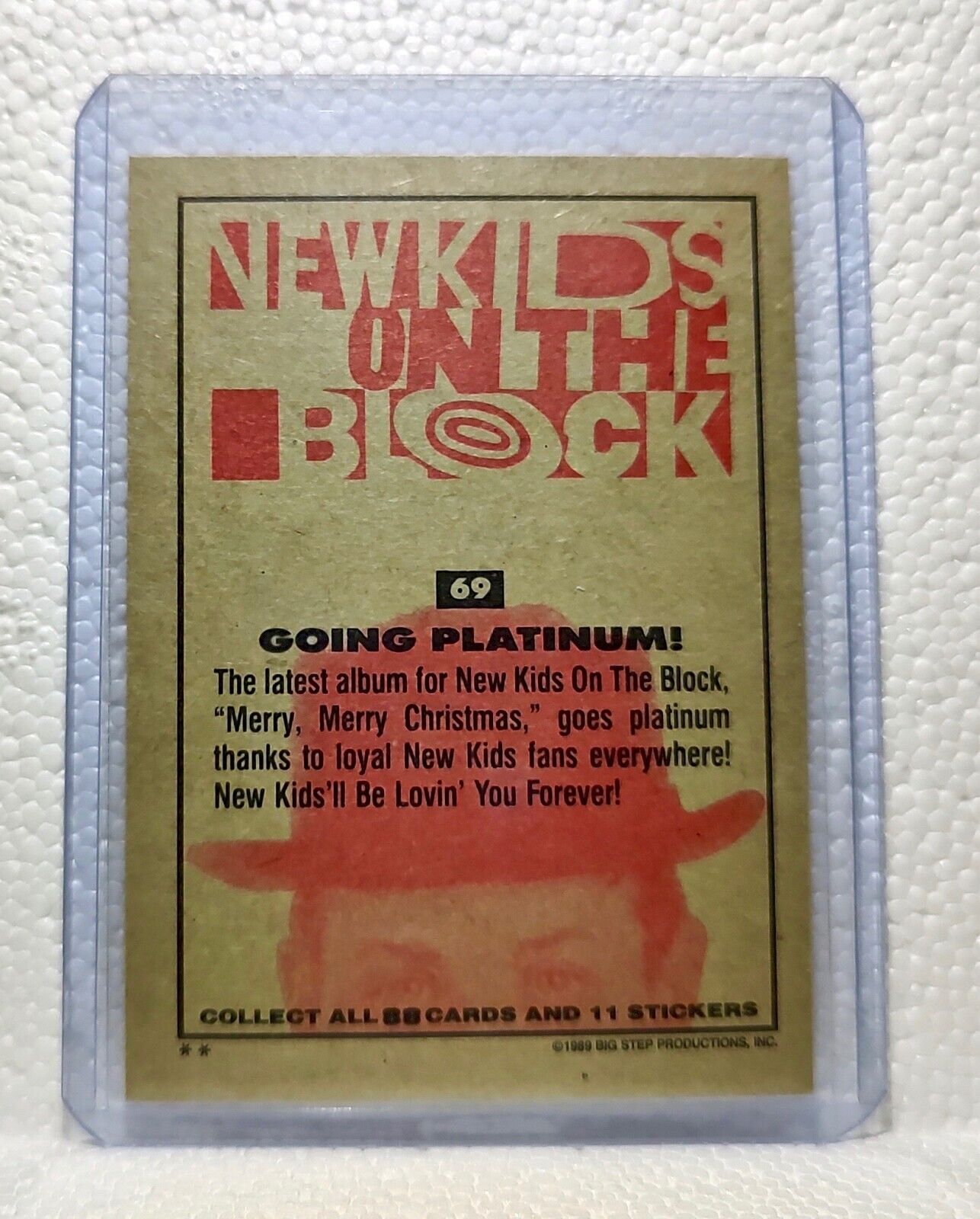 Going Platinum! 1989 New Kids on the Block #69 Trading Card