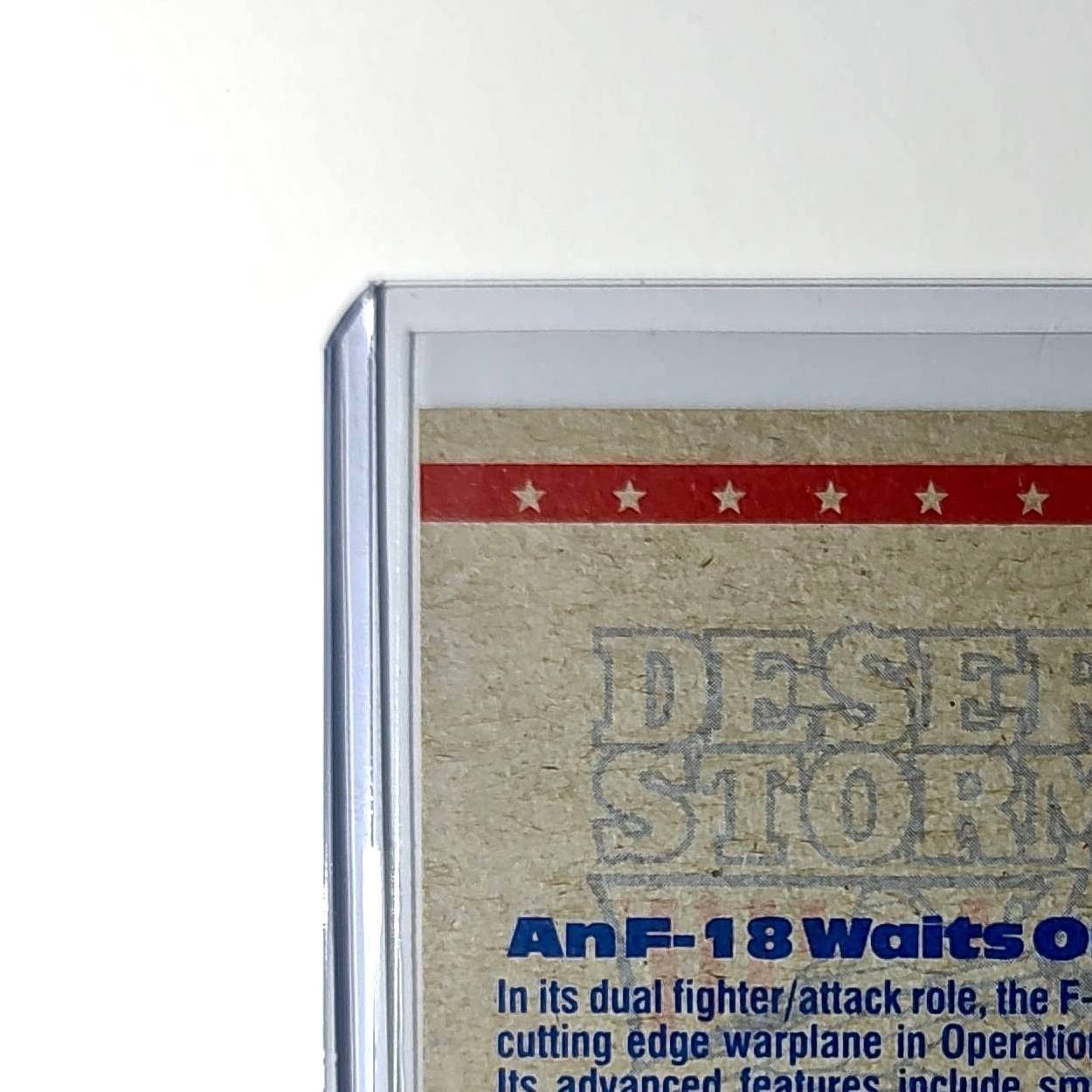 An F/A-18 Waits to Fly 1991 Topps Desert Storm #29 Card