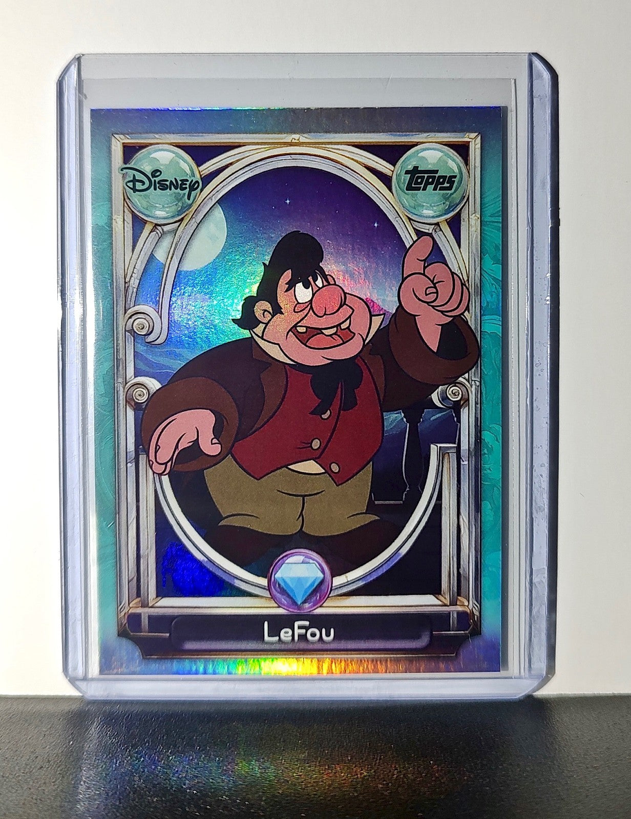 LeFou 2025 Topps Disney Wonder #127 Diamond Card Beauty and the Beast