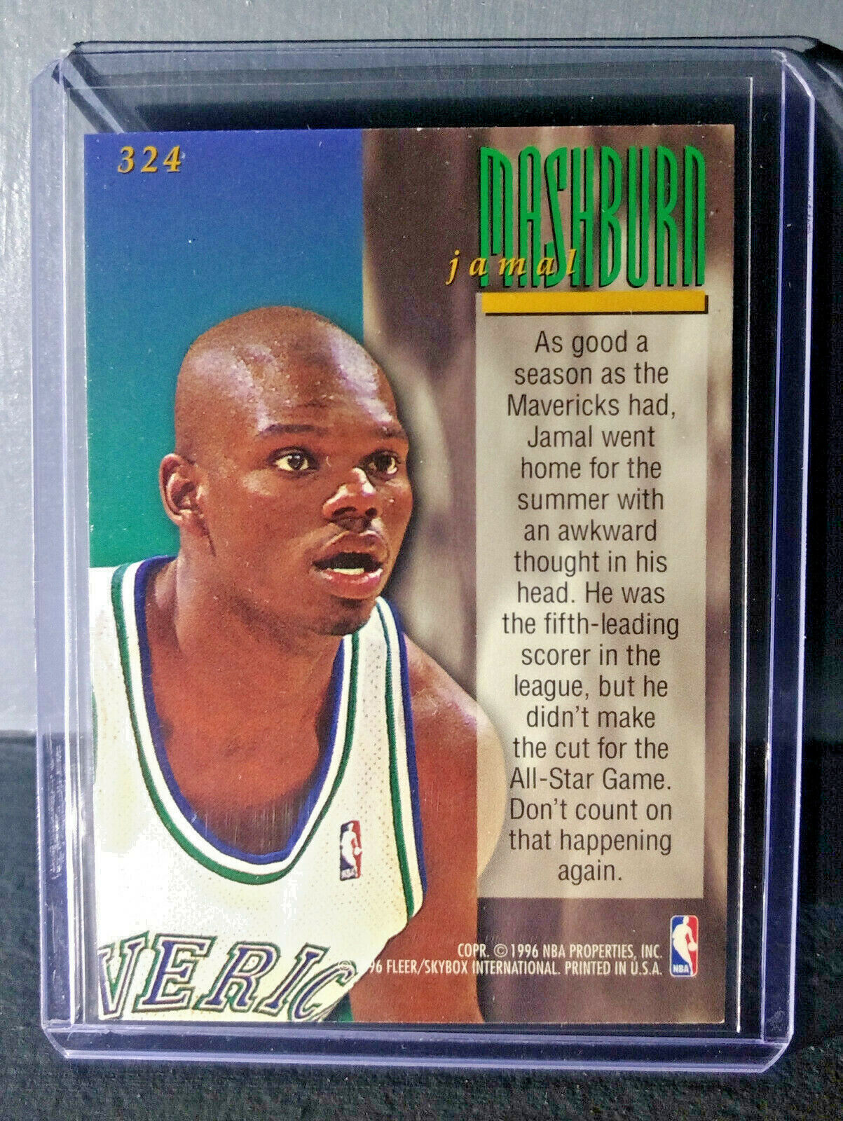 1995-96 Jamal Mashburn Fleer Ultra #324 Encore Basketball Card