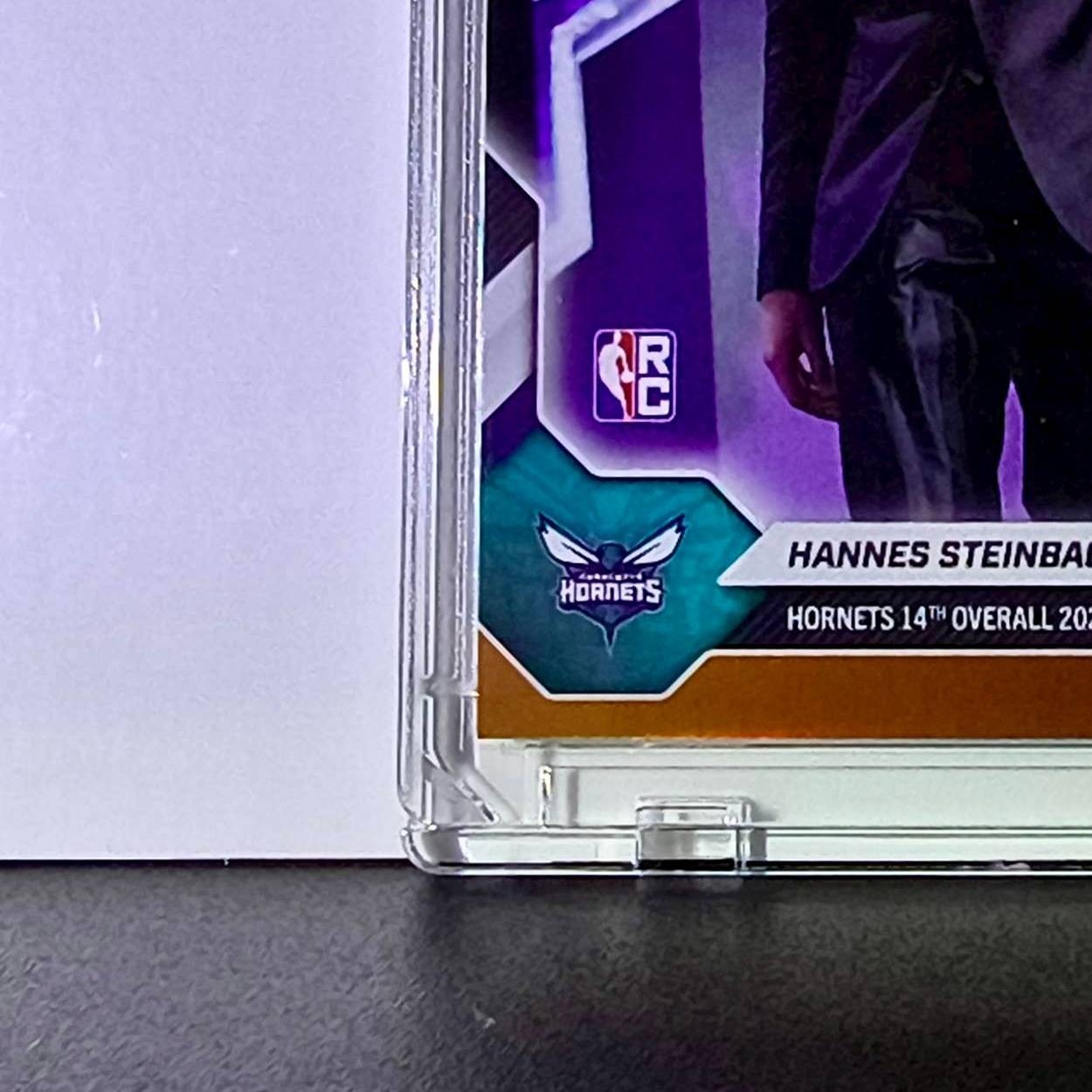 Hannes Steinbach Rookie 2026-27 Topps NBA Draft #HSTE Orange Foil 07/25 Hornets
