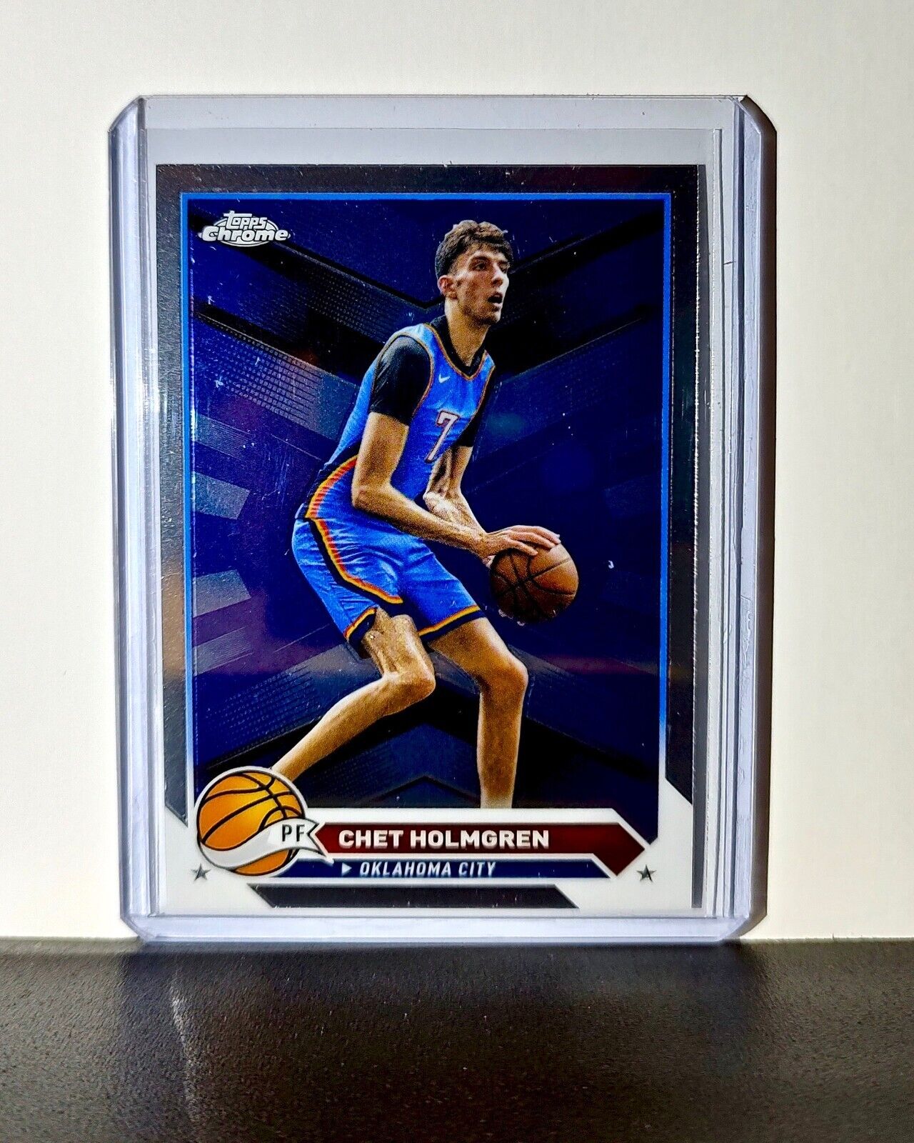 Chet Holmgren 2023-24 Topps Chrome NBA #196 Card Oklahoma City Thunder