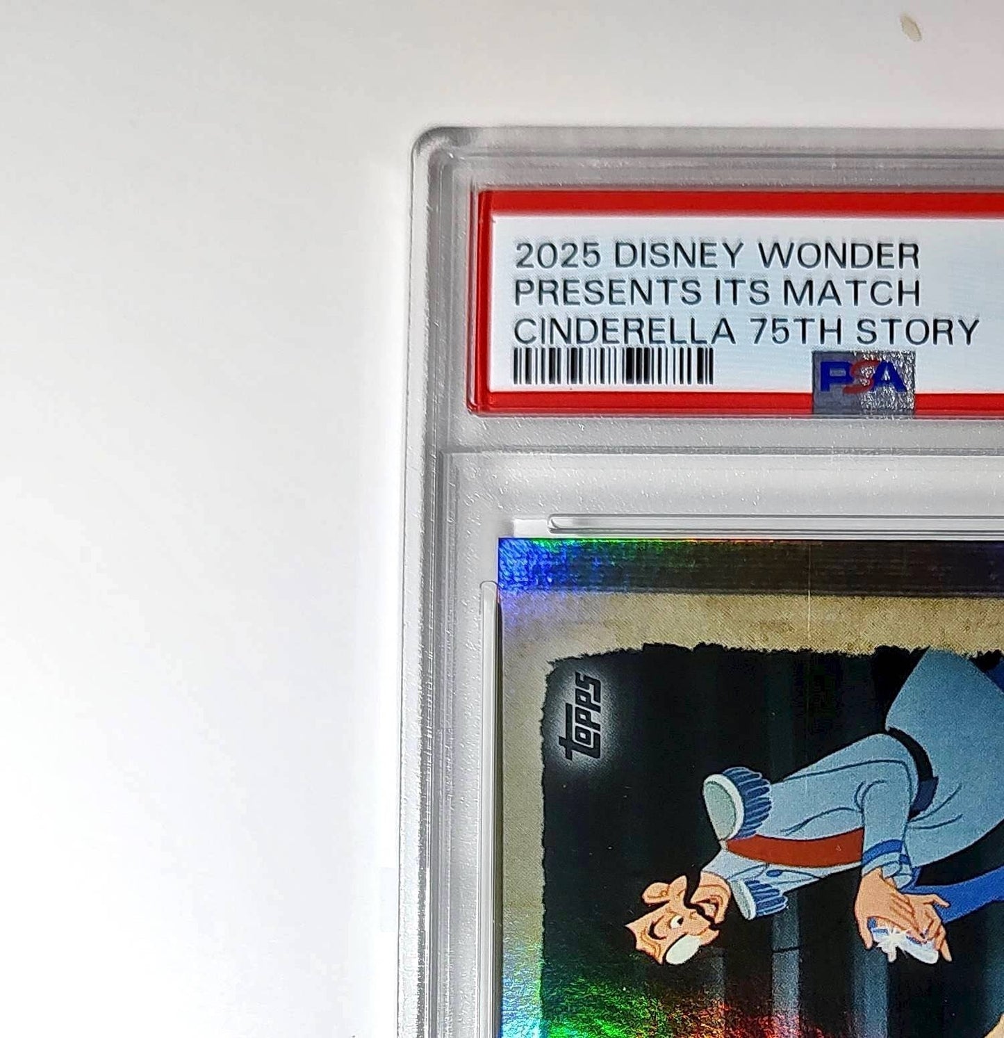After the slipper shatters! 2025 Topps Disney #C75-22 Card PSA 9