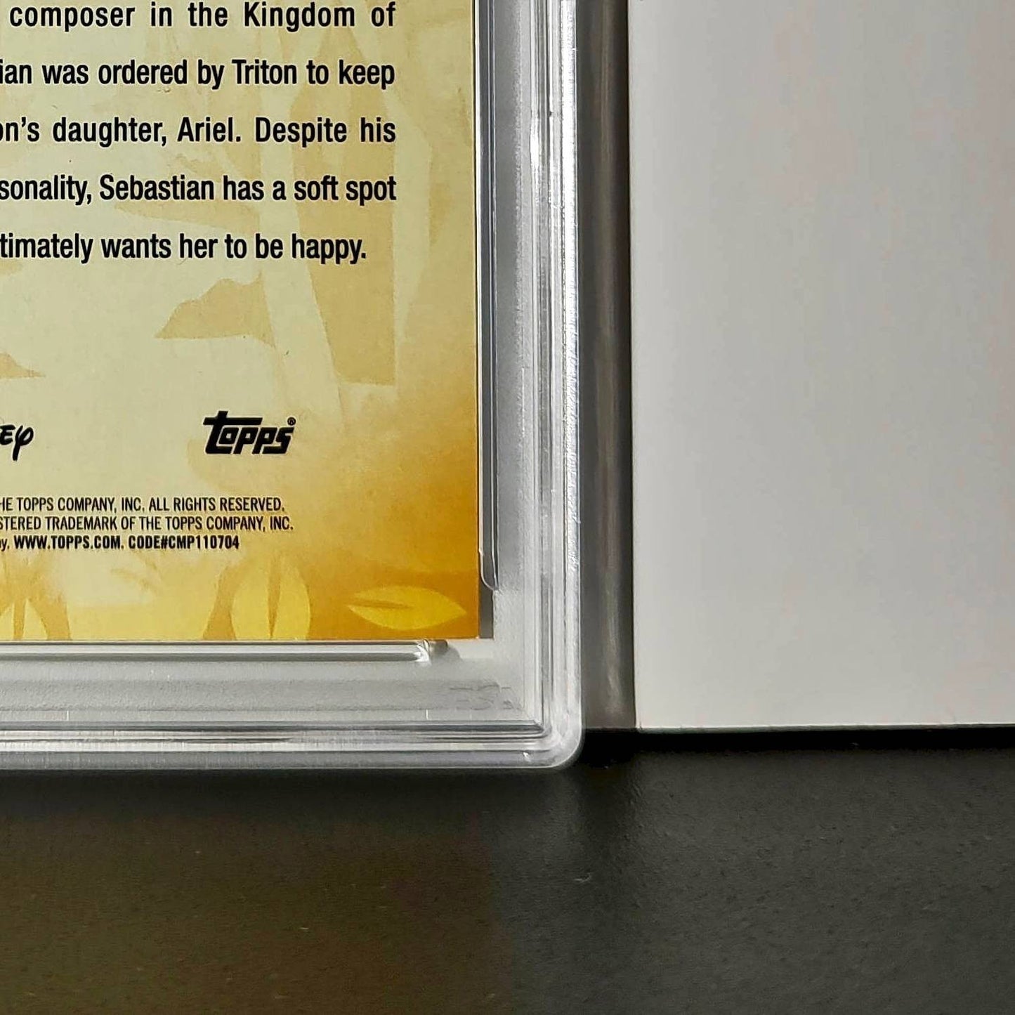 Sebastian 2025 Topps Disney #FF-10 Furry Friends Card The Little Mermaid PSA 9