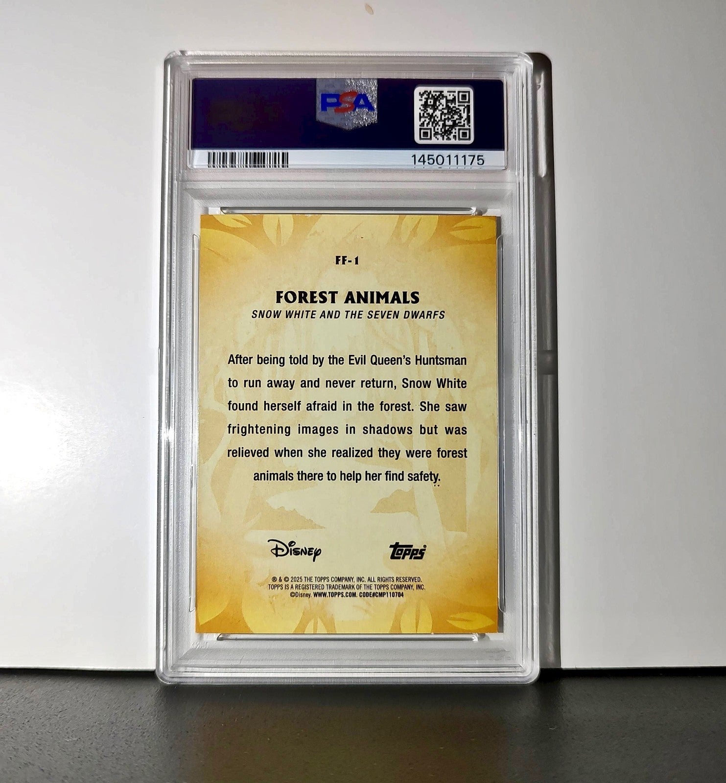 Forest Animals 2025 Topps Disney 2025 Topps Disney #FF-1 Furry Friends PSA 9