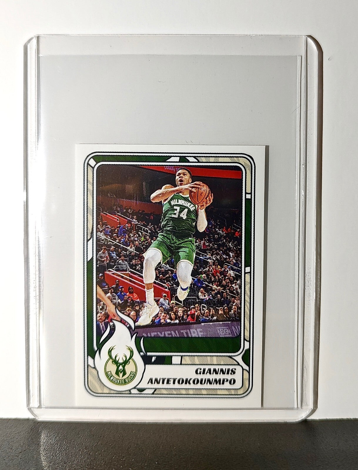 Giannis Antetokounmpo 2024-25 Panini NBA #216 Sticker Card Milwaukee Bucks