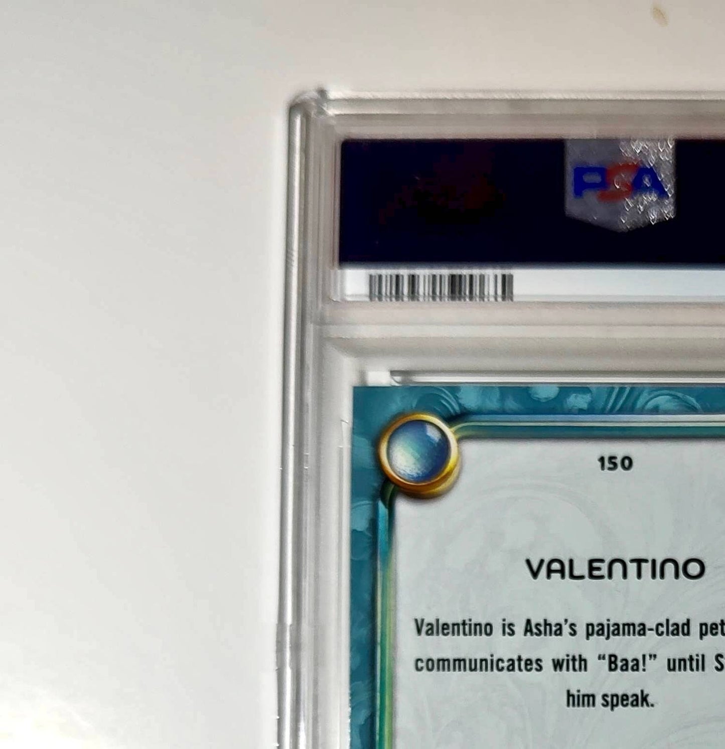 Valentino 2025 Topps Disney Wonder #150 Diamond Card Wish PSA 9