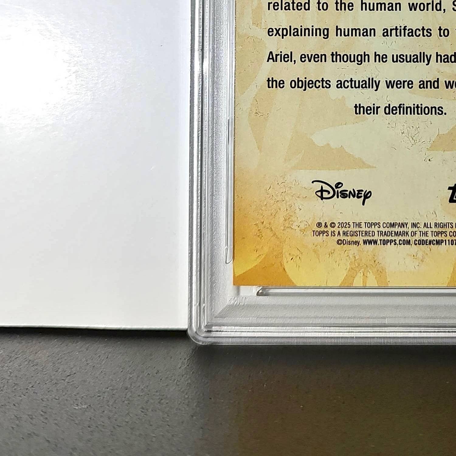 Scuttle 2025 Topps Disney #FF-9 Furry Friends Card The Little Mermaid PSA 9