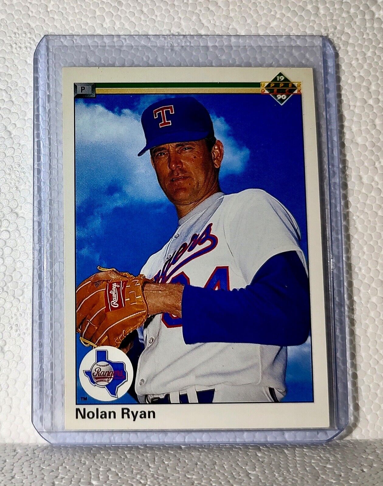 Nolan Ryan 1990 Upper Deck MLB #734 Baseball Card Texas Rangers