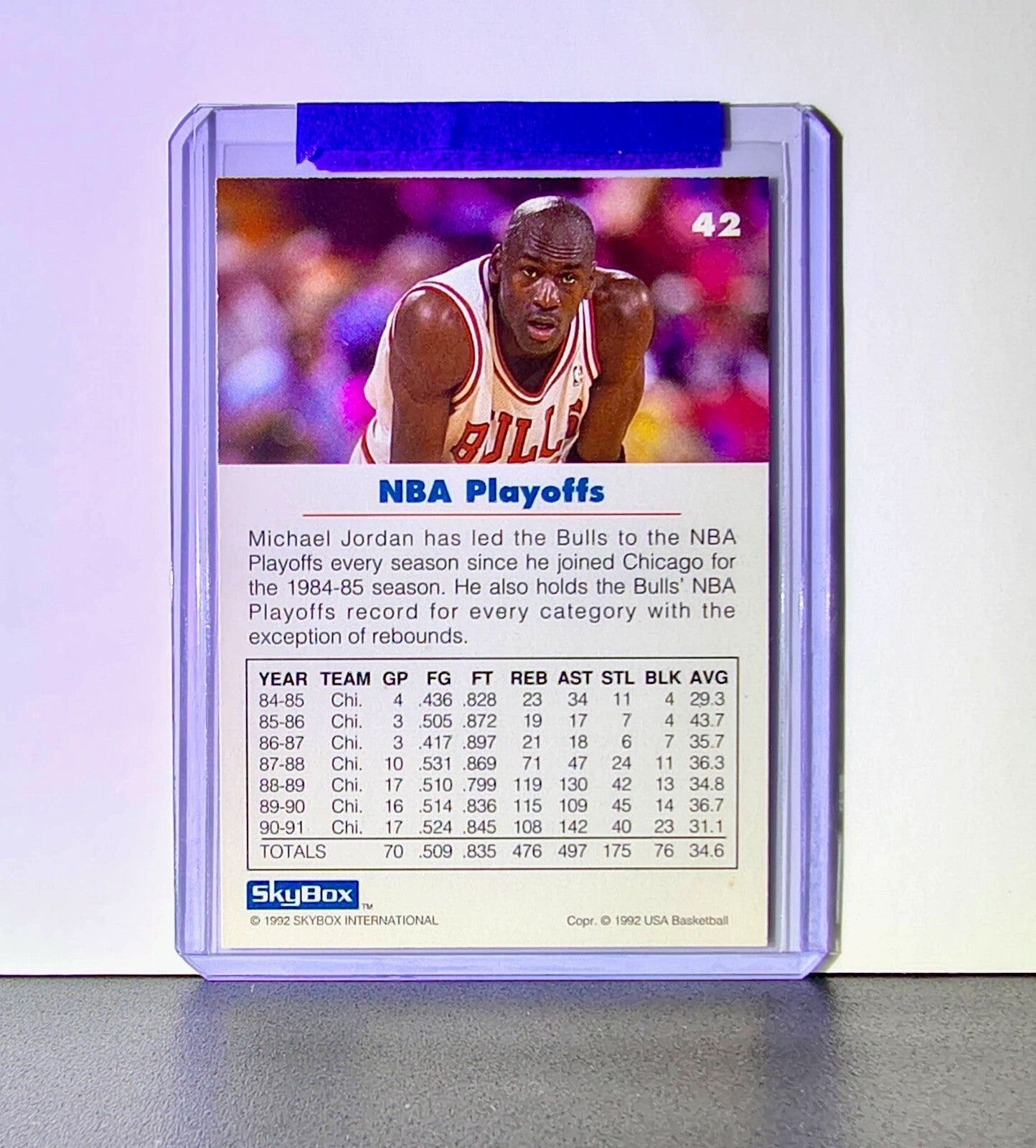 Michael Jordan 1992-93 Skybox USA Basketball #42 Basketball Card Chicago Bulls