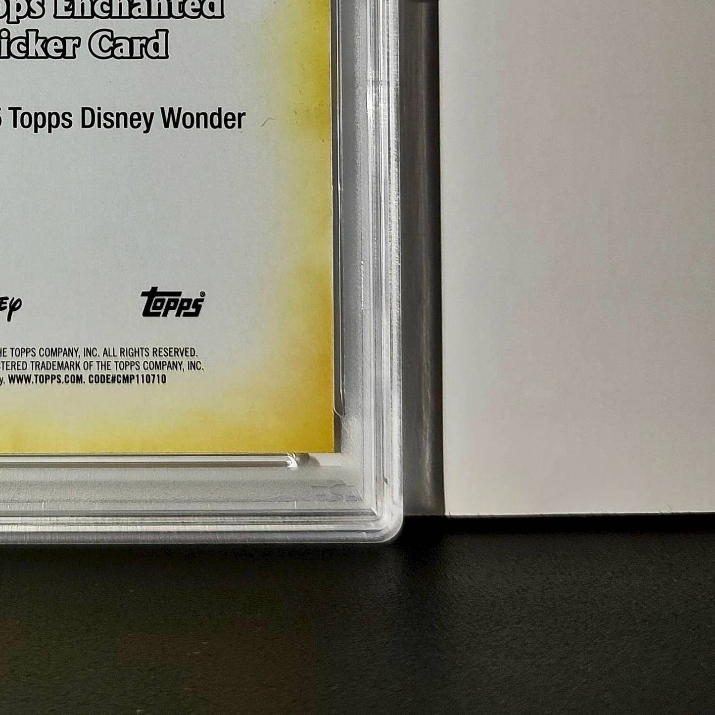 Belle 2025 Topps Disney #ES-13 Enchanted Sticker Card Beauty and the Beast PSA 9