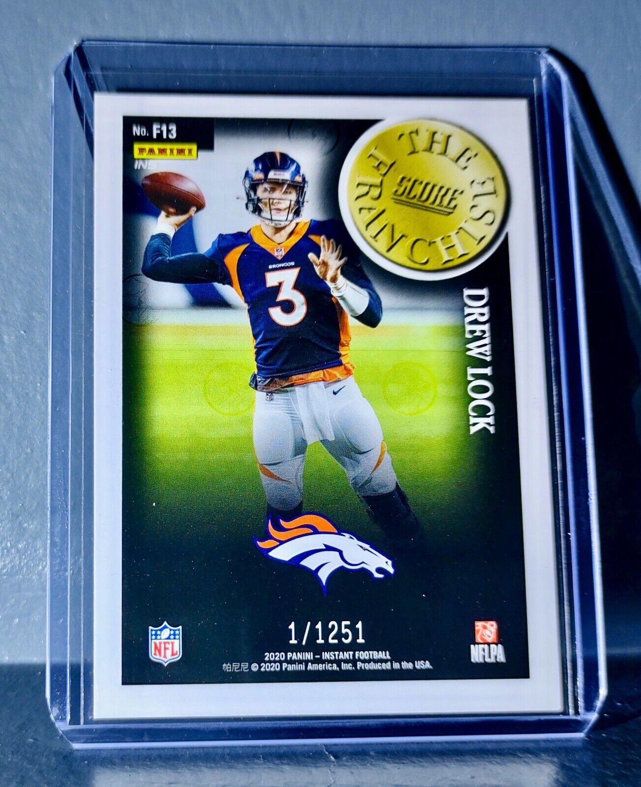 Drew Lock 2020 Panini NFL Instant Score The Franchise #13 Card 1/1251