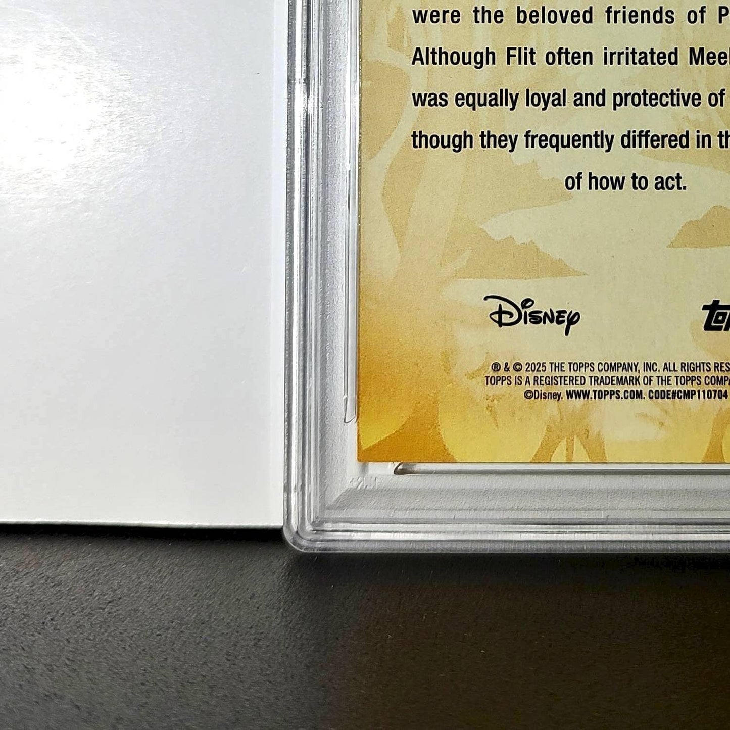 Flit and Meeko 2025 Topps Disney #FF-14 Furry Friends Card Pocahontas PSA 9
