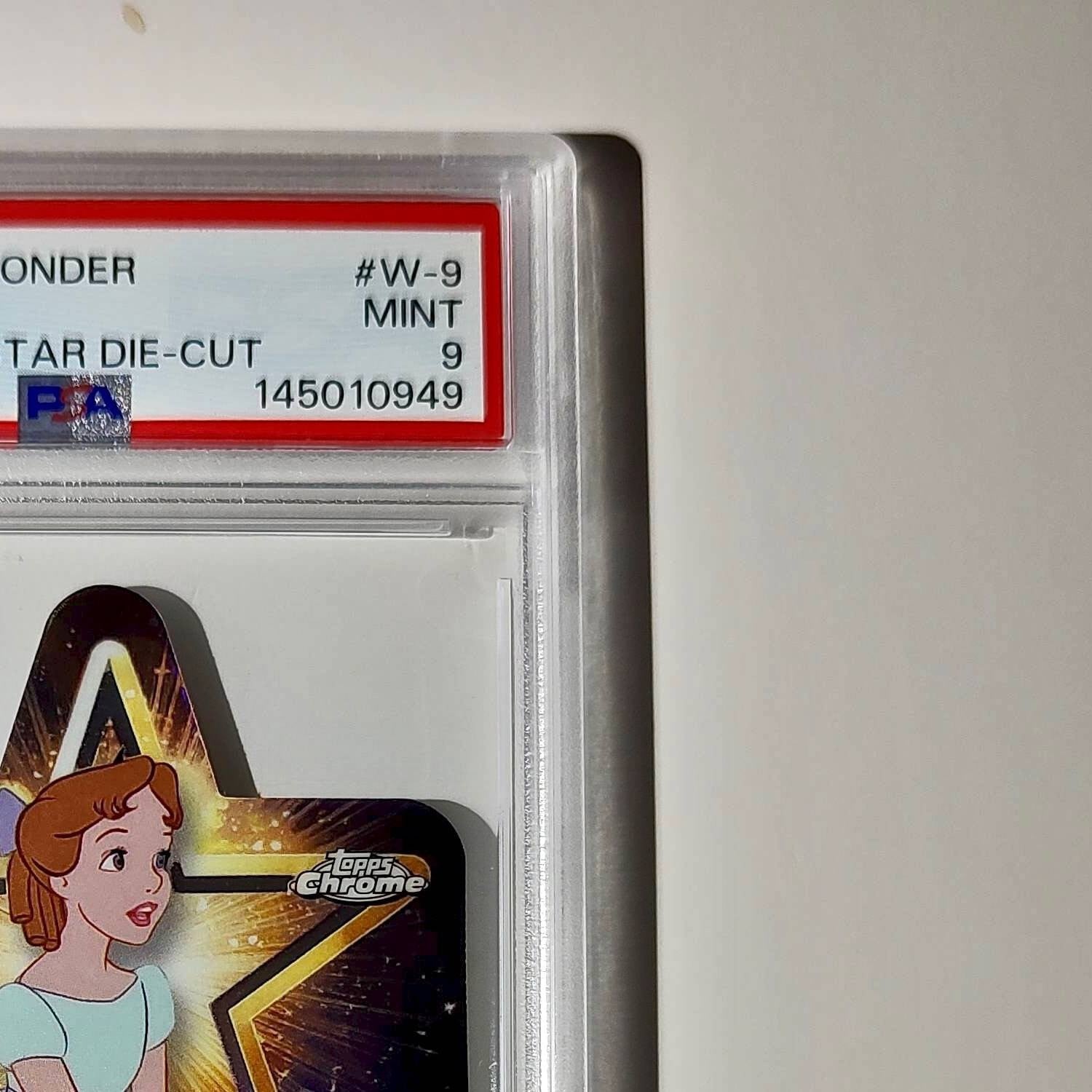Wendy 2025 Topps Chrome Disney #W-9 Wish Upon A Star Die Cut Peter Pan PSA 9